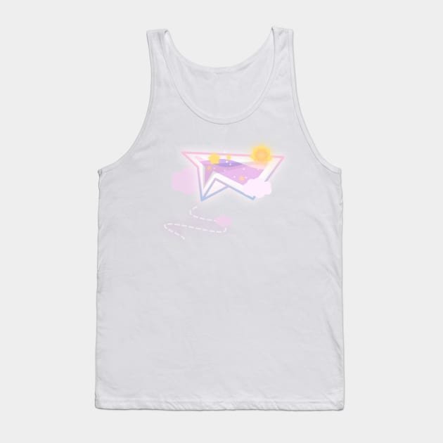 Dreamy Airplane Tank Top by cSprinkleArt